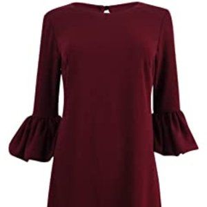 Betsy & Adam Women's Bell Sleeve Dress
